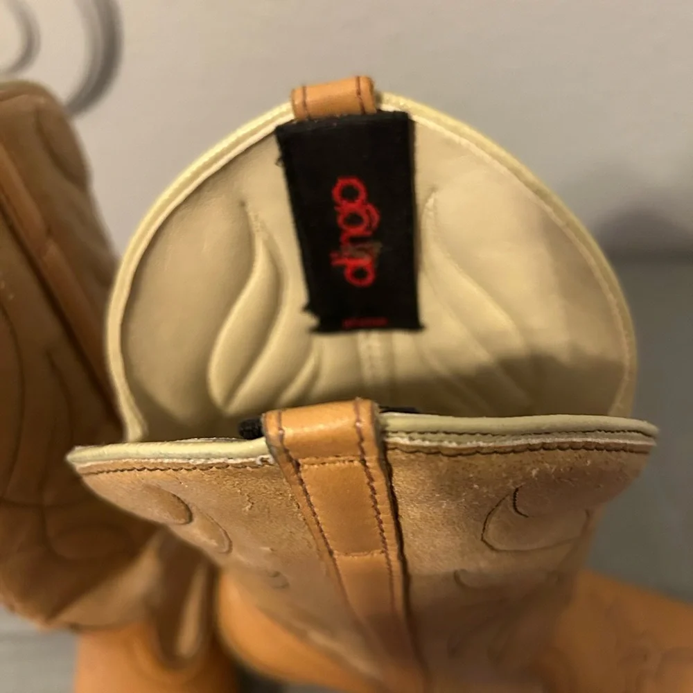 Dingo Tan Western Heeled Boots - Picture 3 of 5